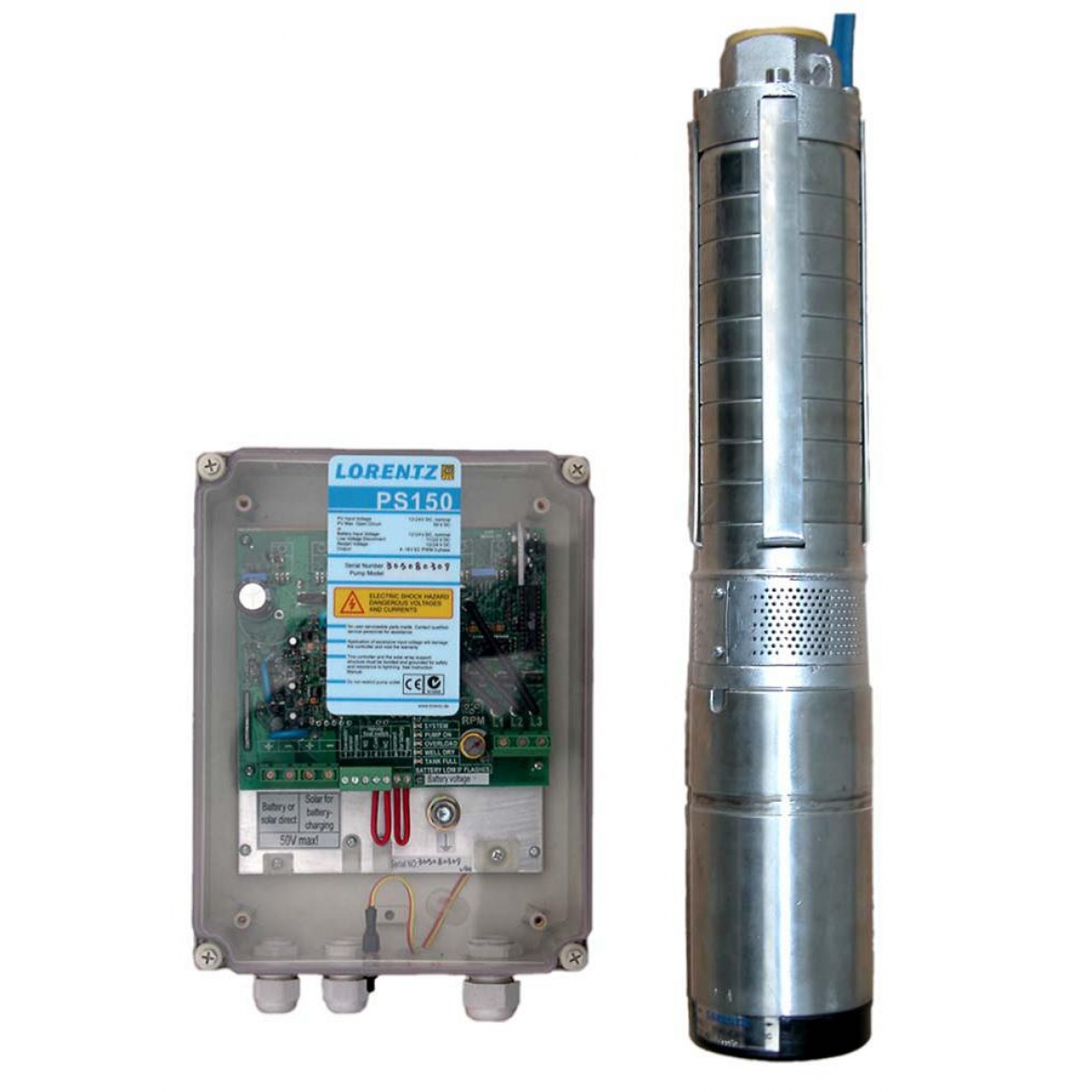 Système de pompage solaire submersible LORENTZ PS150 C-SJ5-8