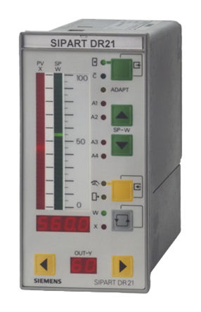 Contrôleur de température Siemens 6DR2100-4 PID, 72 x 144 mm, 24 V ca / cc, entrée analogique, numérique