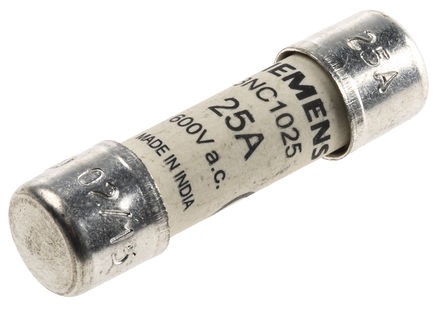 Siemens 3NC1025 25A cartridge fuse