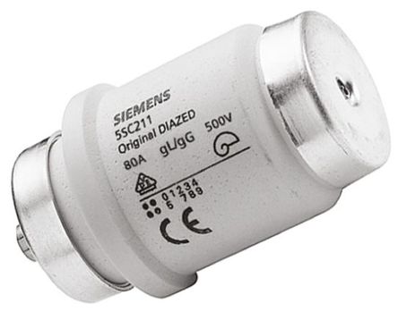 Siemens-Diasicherung, 5SC211, 80A, DIV, 500 V AC, gG
