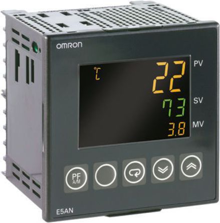 Omron E5EN-C3ML-500-N AC100-240 Regolatore di temperatura PID, 48 x 96 mm, 100 → 240 V CA