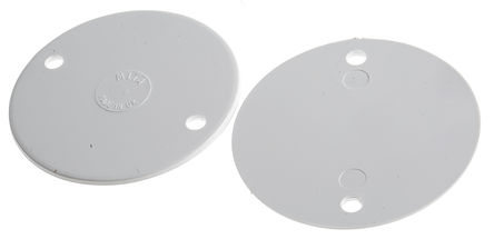Капак за електрическа кутия на Schneider, кръгъл капак, uPVC, номинален размер 65 мм