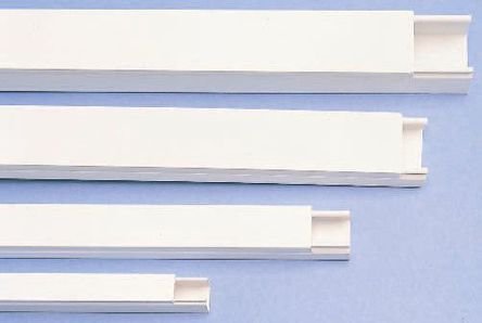 Schneider Electric EM4W Minikabelkanal, Weiß, PVC, Miniaturrinne, 38 mm, 25 mm, 3 m