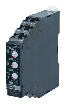 Omron K8DT-TH2TA monitoring relay, Temperature, SPST-NA, 100 → 240 V ac