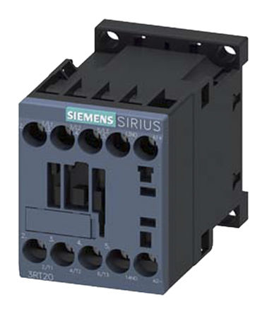 
				Relé de control Siemens 3RT2016-1HB41, 3 NA, 9 A, Sirius, 3RT2