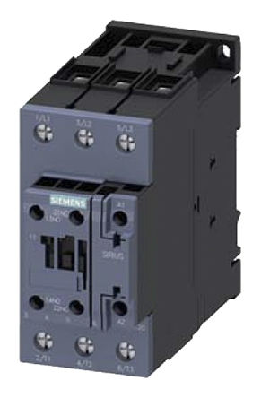 
				Relé de control Siemens 3RT2035-1AB00, 3 NA, 41 A, Sirius, 3RT2