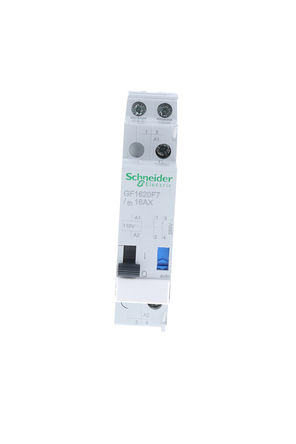2P impulse relay with NO contacts, 16 A, 110 Vac coil, 48 Vdc