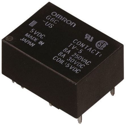 Latching Relay, 4PDT, 12V dc, PCB Mount, 2A