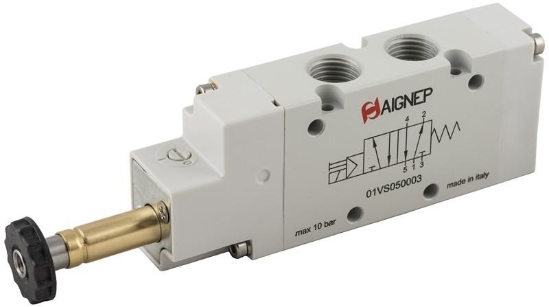 01VS050003 Electromagnetic valve; 5/2 monostable; G 1/4 
