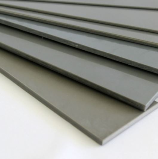 Plancha de PVC compacto gris