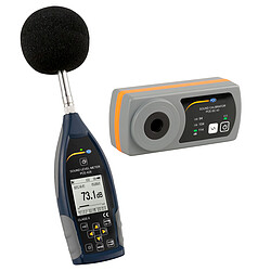 Medidor de sonido PCE-428-Kit con calibrador acústico 