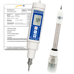 pH-metro PCE-PH20-ICA incl. certificado de calibración ISO 
