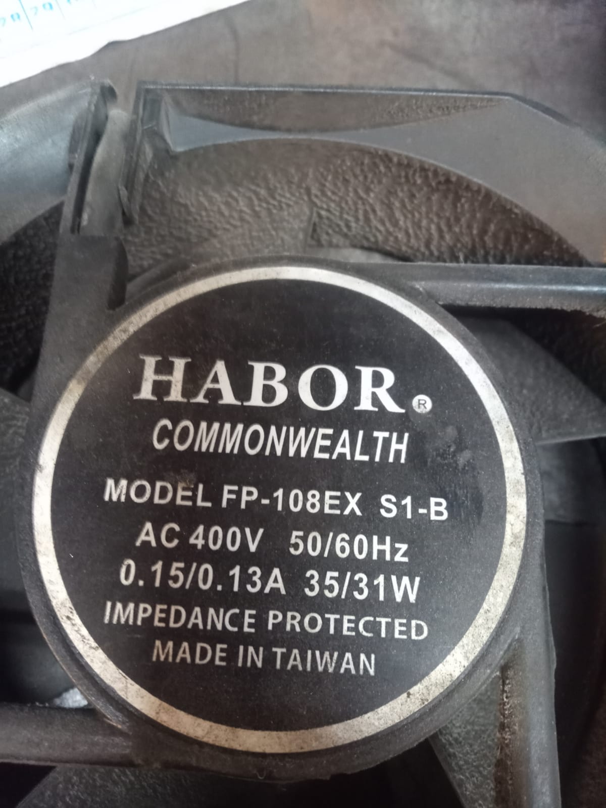 Habor FP-108EX S1-B AC400V 0.15/0.13A Axial fan