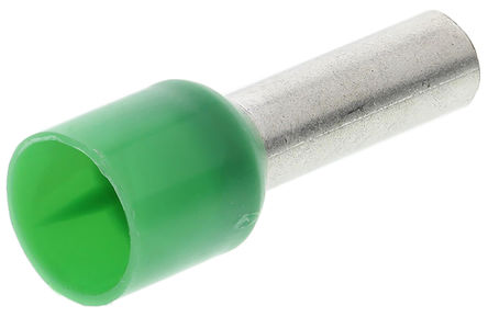 Schneider Electric Hollow Crimp Ferrule, Serie DZ5CE, isoliert, 11,5 mm Stift, 6 mm² Draht, grün
