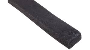 Cinta de espuma de PVC de color Negro, 25mm x 10m, grosor 10mm
