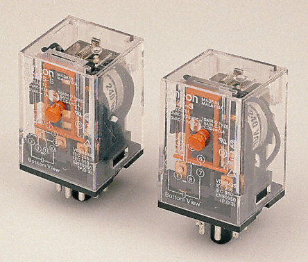 8-pin DPCO relay with LED, 10A 230Vac