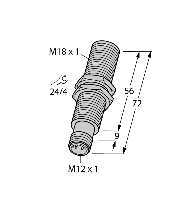 BI5-M18E-LIU-H1141 (1536205) Sensor indutivo com saída analógica
