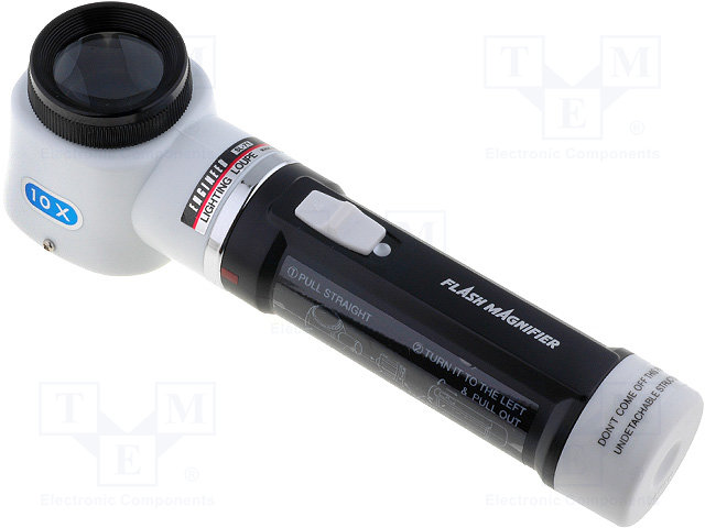ENGINEER SL-71 Manual magnifier; Magnification: x10; Lens diameter: 30mm; Displ: LED
