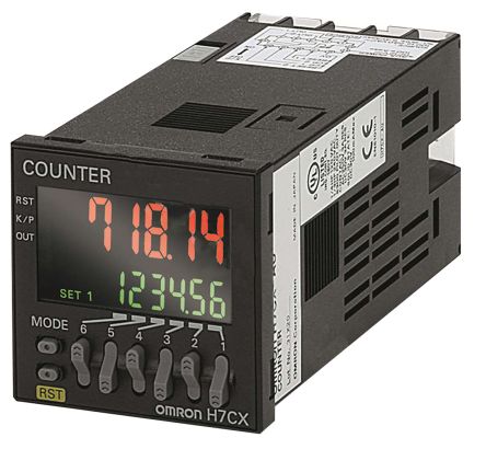 H7CX-AU-N Omron H7CX-AU-N Digital Counter, 6 Digits, 100 → 240 V ac
