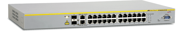 SWITCH 10/100TX 24P ETHERNET 2 SFP PORTS     ALLIED TELESIS          AT-8000S