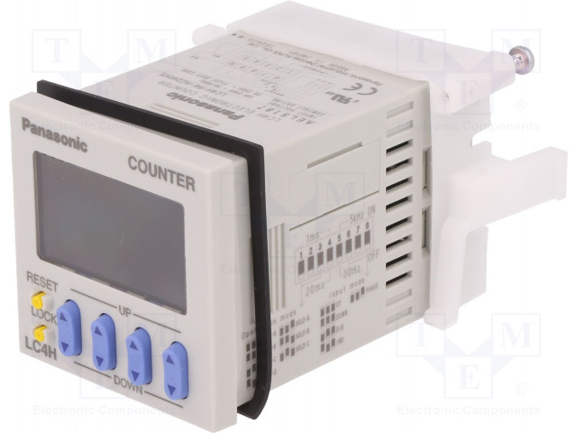 LC4H-R4-AC240VS Counter: electronic; 2x LCD; pulses; 9999; SPDT; Orif: 45x45mm