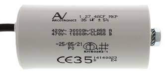 Kemet C274ACF5350WA0J Condensador de pelicula 35μF, ±5%, 470V ac, Montaje en Panel