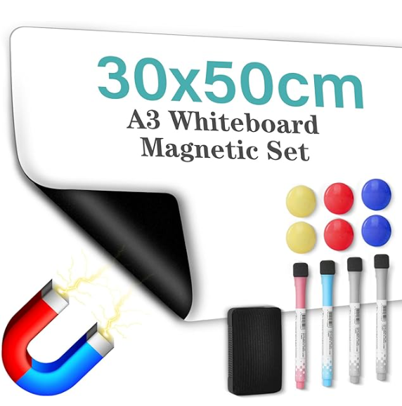 Pizarra blanca magnetica 30x50