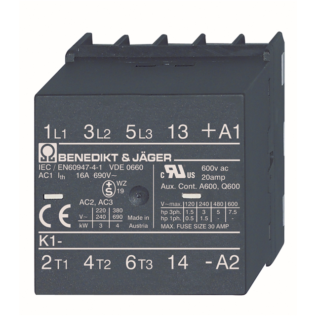 Benedict K1-09L00-40 =24 MINI PCB CONT 9A 4P 24VDC COIL