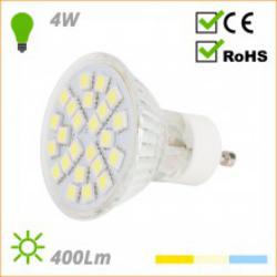 24 LED крушка с лампа BQ-GU10-24-4W-CW