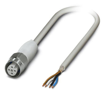 Câble et connecteur Phoenix Contact, M12, 4 contacts, 3m, Femelle