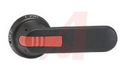 ABB Handle, 2 Locks, for K6VD-M, Black handle